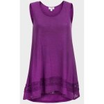 D�bardeur femme - great northwest indigo - coupe �vas�e - d�tail en dentelle - lilas