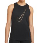 Dbardeur femme nike dry tank - noir - col rond - sans manches - logo sur lavant - coupe standard
