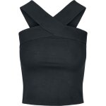 Dbardeur femme - urban classics - ladies cross top - noir - slim fit - 95% coton