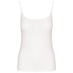 D�bardeur fines bretelles - femme - k397 - blanc - coupe slim - col arrondi