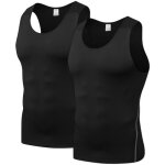 Débardeurs pour homme lot de 2 chemises de compression sport sans manches t - shirt pour homme Débardeurs pour homme lot de 2 chemises de compression sport sans manches t - shirt pour homme