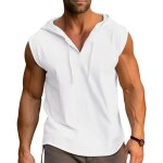 Dbardeur homme coton musculation tank top sport tee shirt sans manche dbardeur  capuche fitness - ...