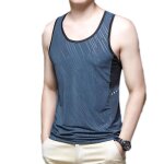Debardeur homme loisirs stretch col u regular fit respirant et schage rapide pour sport jogging et fitness ...