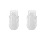Dbardeur homme sport musculation couleur unie fitness et - lot 2 - blanc - 100% polyester
