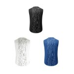 Dbardeur homme sport stretch imprim maillot de corps fitness et - bleu marine - lot 3
