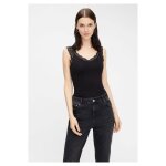 Dbardeur - marque inconnue - noir - col v - taille xs - bretelles denteles