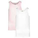 Débardeur - sanetta - fille - blanc - taille 140 - col arrondi Débardeur - sanetta - fille - blanc - taille 140 - col arrondi