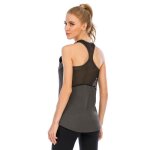 Débardeur de sport femme dos nageur yoga shirt sans manches running fitness - noir - slim fit - respirante ... Débardeur de sport femme dos nageur yoga shirt sans manches running fitness - noir - slim fit - respirante ...