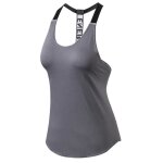 D�bardeur de sport femme - zewow - top yoga stretch sans manches - fitness respirant - gris