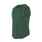 D�bardeur de sport homme couleur unie � s�chage rapide fitness running et� - vert militaire