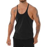 D�bardeur sport homme musculation fitness �t� dpois - noir - respirant - sans manche