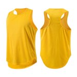 D�bardeur de sport homme musculation maillot de corps fitness running et� - jaune - mp74917931