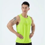 D�bardeur de sport homme - s�chage rapide - vert fluo - fitness running