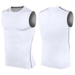 Dbardeur de sport homme stretch maillot de corps couleur unie fitness et