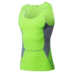 Dbardeur de sport running homme compression sans manches schage rapide - zewow - vert - fitness - respirant ...