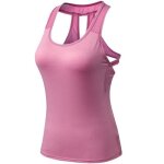Dbardeur de sport yoga fitness femme t - shirt tops moulant sans manches dos ajour schage rapide - ...