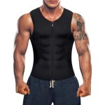 Débardeur de sudation homme gilet de néoprène sauna minceur gaine amincissante brule graisse zippé de ... Débardeur de sudation homme gilet de néoprène sauna minceur gaine amincissante brule graisse zippé de ...