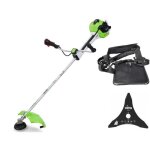 Débroussailleuse thermique 52 cm3 moteur 2t 19 cv harnais + lame 3 dents Ø 25. 5 cm + fil nylon Ø 2. ... Débroussailleuse thermique 52 cm3 moteur 2t 19 cv harnais + lame 3 dents Ø 25. 5 cm + fil nylon Ø 2. ...