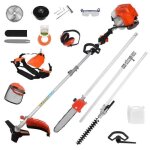 D�broussailleuse thermique - flasidu - coupe bordure sans fil 52cc - 2. 3kw - 2 temps - 17 accessoires ...