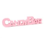 Décoration de table - hobi - candy bar - rose - 27 cm Décoration de table - hobi - candy bar - rose - 27 cm