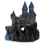 D�coration aquarium - penn - plax - ch�teau partie b - r�sistant - qualitatif - noir