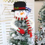 Dcoration du bonhomme de neige au sommet du sapin de nol accessoires de dcoration sur le thme de ...