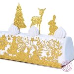 Dcorations dores pour bche fort enchante