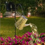 D�coration ext�rieure de jardin - folaya - arrosoir solaire - led int�gr�e - m�tal - 96 cm