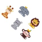 D�corations de g�teau animaux de la jungle mignons - salutuya - 5pcs