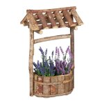 Relaxdays décoration jardin puits décoratif en bois déco bassin et étang avec écorce hxlxp: 43 x 25 x ... Relaxdays décoration jardin puits décoratif en bois déco bassin et étang avec écorce hxlxp: 43 x 25 x ...