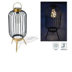 D�coration lumineuse - orium - lanterne solaire filaire celestin �19 cm - noir cuivr� - ext�rieur