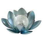 D�coration solaire lotus �10cm - orium