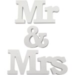 D�coration de mariage mr & mrs lettre en bois lettres mr et mrs decoration mariage table mr mrs deco ...