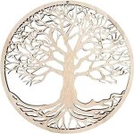 Dcoration murale arbre de vie en bois arbre de vie art mural - cadeau de pendaison de crmaillre dcoration ...