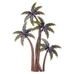 Décoration murale - signes grimalt - ornement en métal - palmiers tropicaux - style contemporain - À ... Décoration murale - signes grimalt - ornement en métal - palmiers tropicaux - style contemporain - À ...