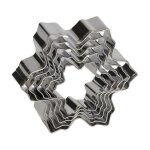 Dcoupoirs - patisse - flocons de neige - inox - 5 units - rutilisables