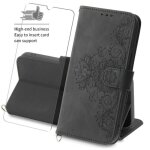 Def etui samsung galaxy s22 plus 6. 6housse protection rabat clapet portefeuille magn�tique(fleur de ...