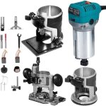 D�fonceuse �lectrique - vevor - affleureuse � bois - 710w - 10000 � 30000 tr / min - d�marrage progressif ...