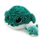 Les d�glingos - peluche ptipotos poisson globe et son b�b� vert - globe trotoys