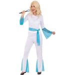 Dguisement abba femme - funidelia - blanc - t - shirt et pantalon en polyester pour adultes