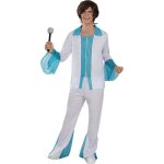 D�guisement abba homme - funidelia - costume blanc t - shirt et pantalon en polyester pour adulte