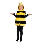 Dguisement abeille enfant ptitclown - jaune - combinaison  capuche et ailes - polyester - intrieur ...