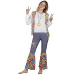 Dguisement adulte pour femme hippie / anne 60 en taille s / m ref / 99695