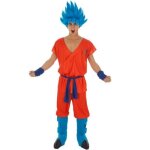 D�guisement adulte goku super saiyan blue - chaks - dragon ball - taille m - orange et bleu