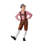 Déguisement allemand à rayures marron - atosa - garçon 5 - 6 ans - chemise bretelles short - multicolor ... Déguisement allemand à rayures marron - atosa - garçon 5 - 6 ans - chemise bretelles short - multicolor ...