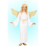 Dguisement ange - widmann - modle ange - blanc - polyester - pour fille de 4 ans et plus