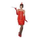 Dguisement annes 20 rouge pour femme - smiffys - robe bandeau et gants