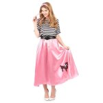 D�guisement ann�es 50 femme - marque - mod�le - noir - multicolore - adulte