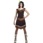 Dguisement apache indien pour femme - marron - robe et bandeau - adulte - intrieur