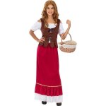 Dguisement aubergiste mdivale classique femme - funidelia - robe marron 100% polyester - taille xl ...
